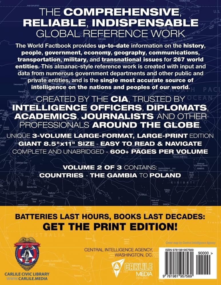 The Official CIA World Factbook Volume 2: Full-Size 2018 Edition
