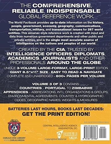 The Official CIA World Factbook Volume 3: Full-Size 2018 Edition