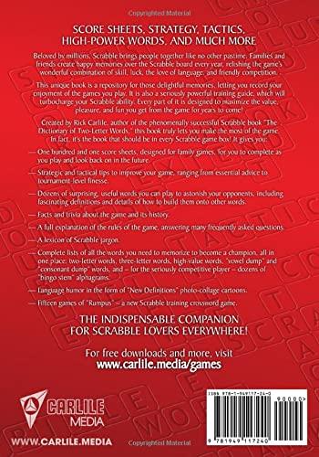 Make the Most of the Game Scrabble Player's Companion Rick Carlile