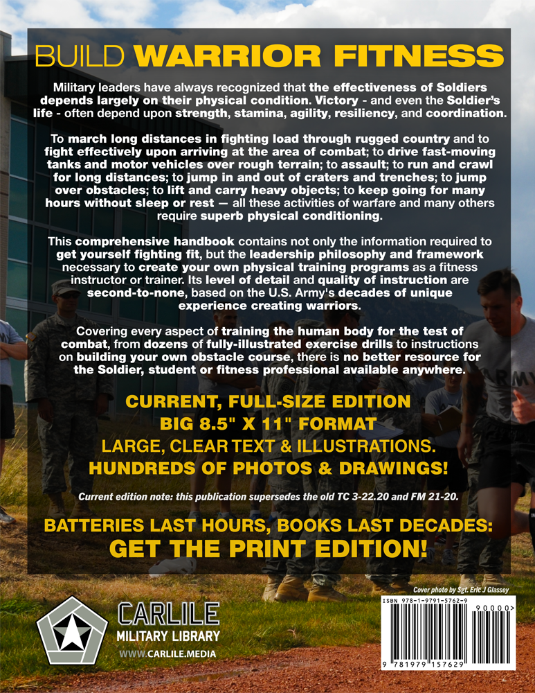 The Official US Army Fitness Handbook: Physical Readiness Training - Current, Full-Size Edition